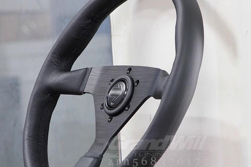 MOMO MonteCarlo 350mm 14' Genuine Leather Thickened Spoke Sport Steering Wheel - Picture 7 of 11