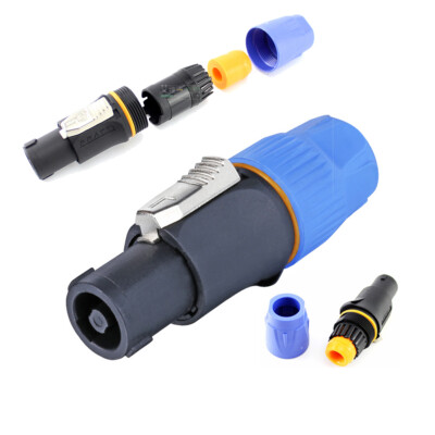 IP65 Waterproof Audio Plug Jack Speaker Connector Mic XLR 4 Pole  Adapter Lot