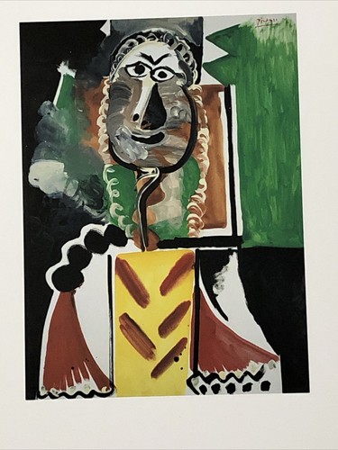 Bust Of A Man by Pablo Picasso 11x17 Vintage Artwork Repro Print - 第 10/12 張圖片