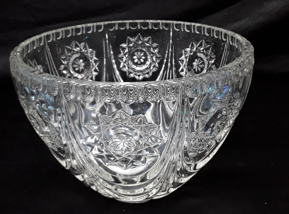 Kristall Bowle Topf Bowle Schale 60er/70er schwer Schale B 1235 - Bild 2 von 4