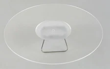 Plate mat turntable pad acrylic glass transparent