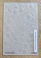 Spellbinders - Balloons and Banners - 3D Embossing Folder, Nw/oP