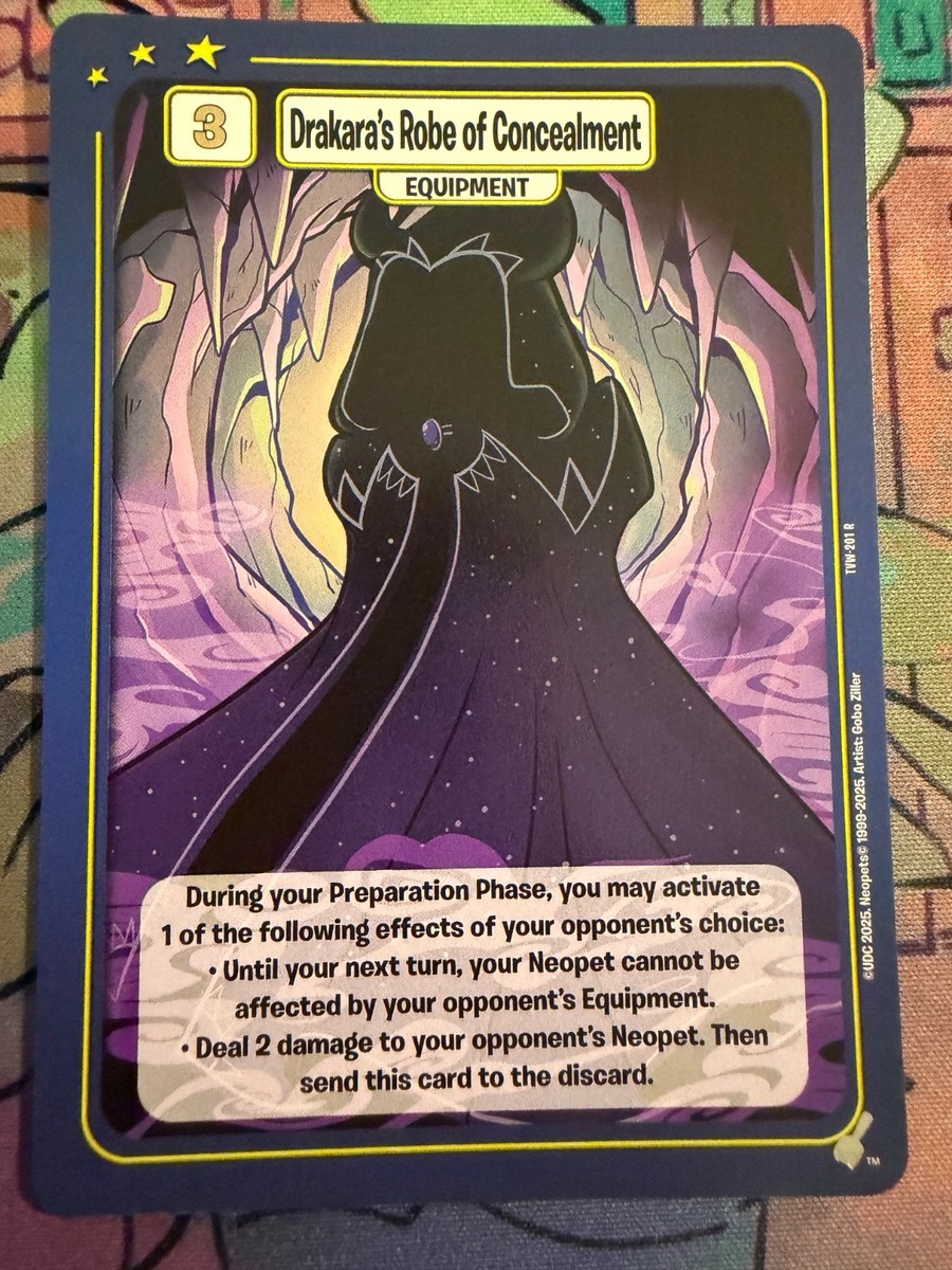 Neopets Battledome TCG The Void Within - Drakara's Robe of