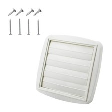 Amonk Adjustable Dryer Vent Cover Outside 4'' to 5'' to 6'' Plastic Louvered ...