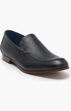 Paisley & Gray Men’s Navy Venetian Loafers- Genuine Leather Slip-On Casual Shoes