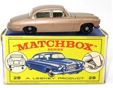LESNEY MATCHBOX NO. 28 JAGUAR MK.10 SALOON - 99% MINT BOXED