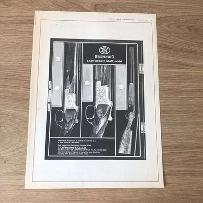 GUNS65 MAGAZIN WERBUNG 12X9 FN-BROWNING LEICHTES SPIELMODELL