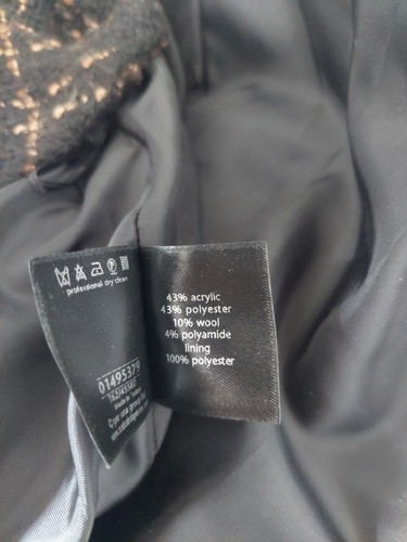 M&S PER UNA Wool blend tweed A-line Midi SKIRT SIZE 14r - Picture 13 of 13