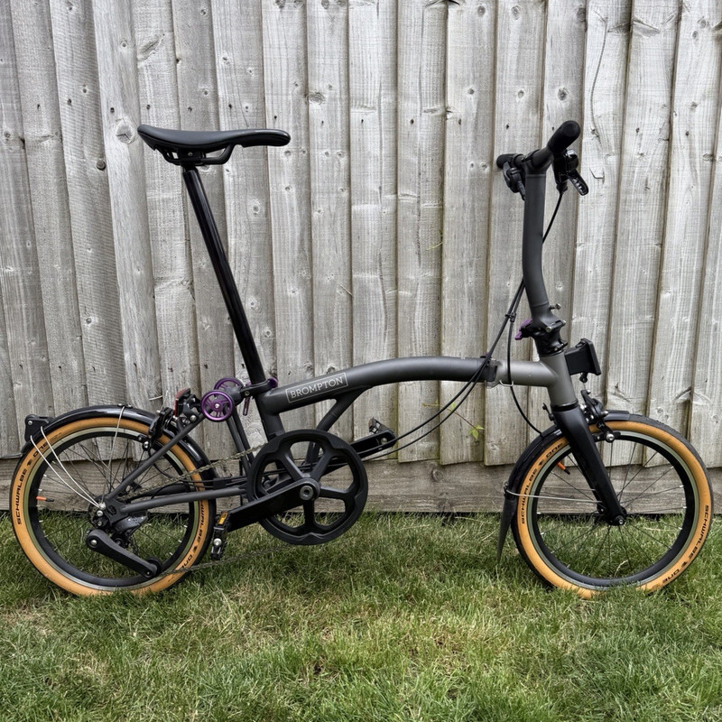 Brompton T Line - Ceratech (purple) Low bar 4 speed.