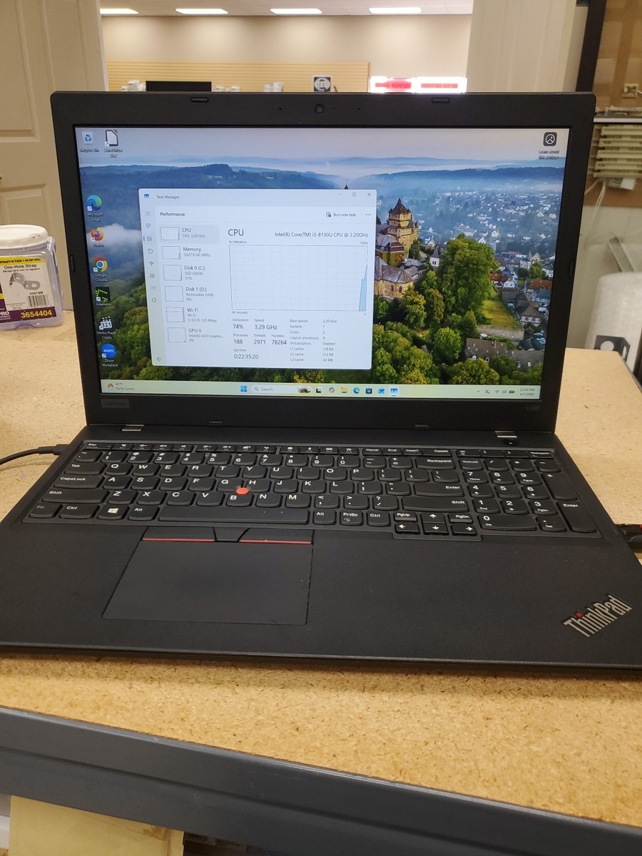 Lenovo ThinkPad L580 i3 8130U 8GB RAM 256gb Ssd Win 11 Pro 040726