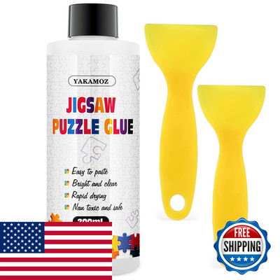 Yakamoz Clear Jigsaw Puzzle Glue Precision Applicator Non-Toxic Quick Dry