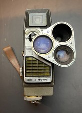 Vintage Bell Howell 8mm 3 Lens Turret Electric Eye Movie Camera Model 252 50s