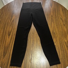 Lululemon Black High Rise 25  Leggings Size 4 LW5CTAS
