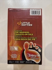 30 Pair Little Hotties Adhesive Toe Foot Warmer Pure Heat Air Activated exp 2028