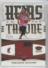 2020 Panini Crown Royale Heirs to the Throne Prime 21/25 Precious Achiuwa 05ol
