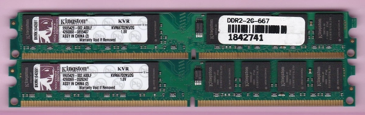 Kingston DIMM DDR2 SDRAM Computer Memory (RAM) for sale | eBay