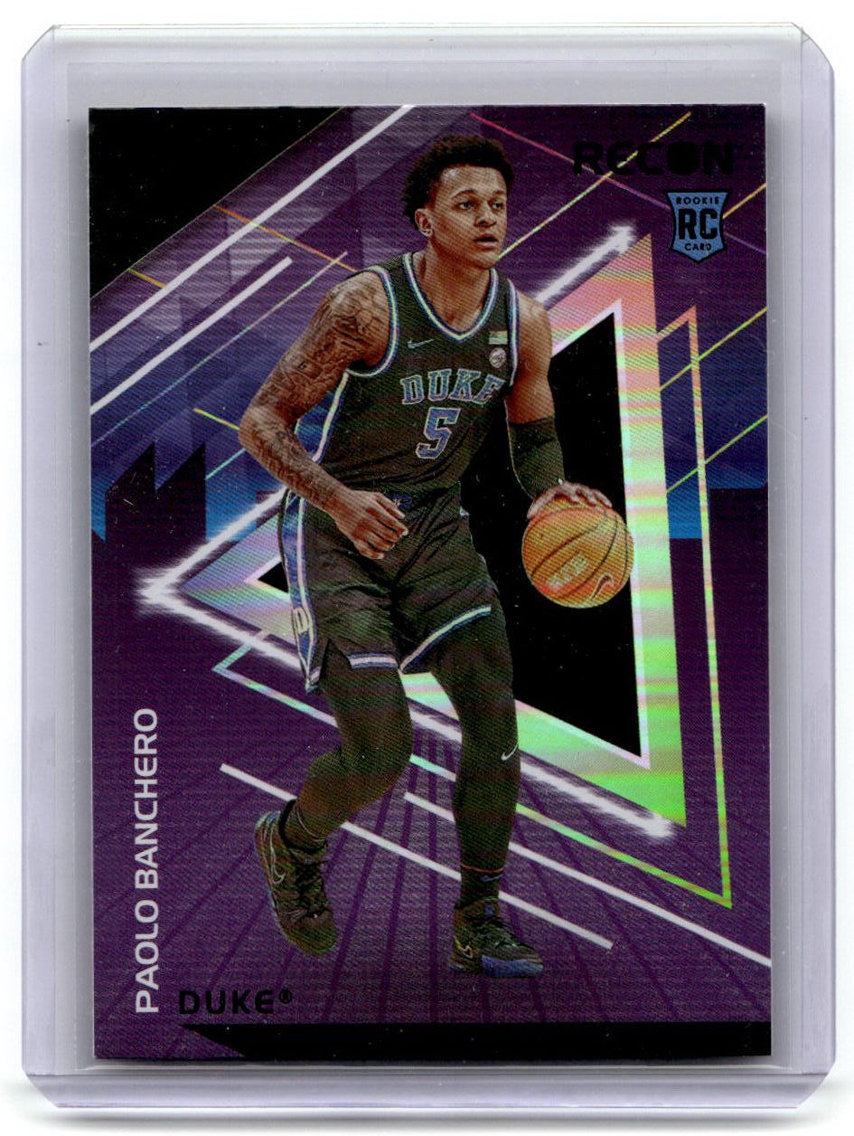 2022 Panini Chronicles Draft Picks Paolo Banchero Recon Black SP RC