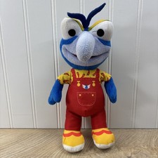 Disney Muppet Babies Gonzo 9" Plush Red Peppers Overalls Toy Stuffed Animal Toy