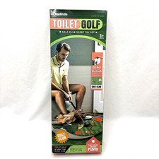 Toilet Golf Potty Putter Game Set Club Sport Toy Novelty Funny Gag Gift