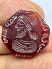 Sassan  Roman king  old carnelian agate seal stamp rare piece