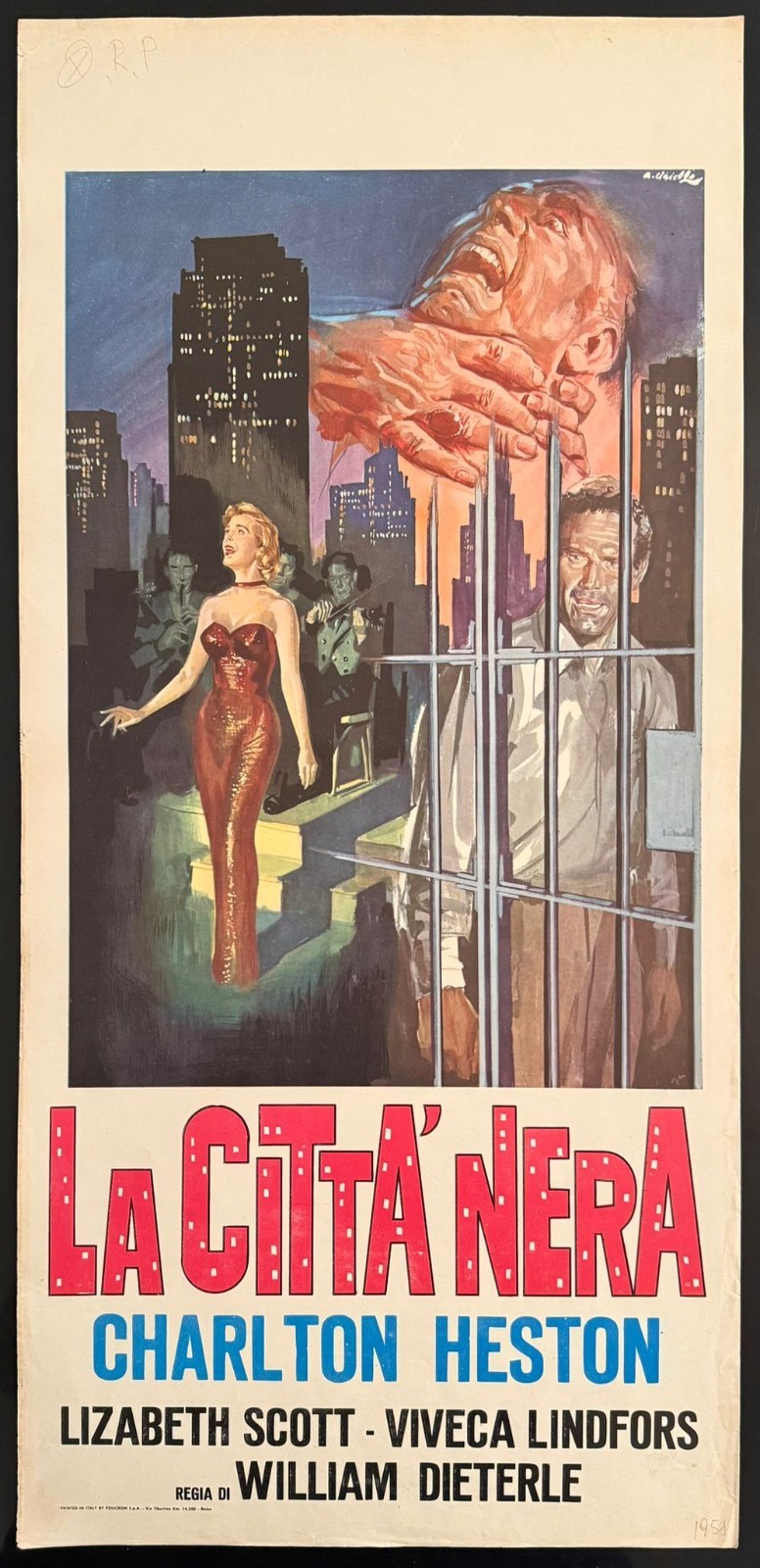 Locandina di La città nera (1950)