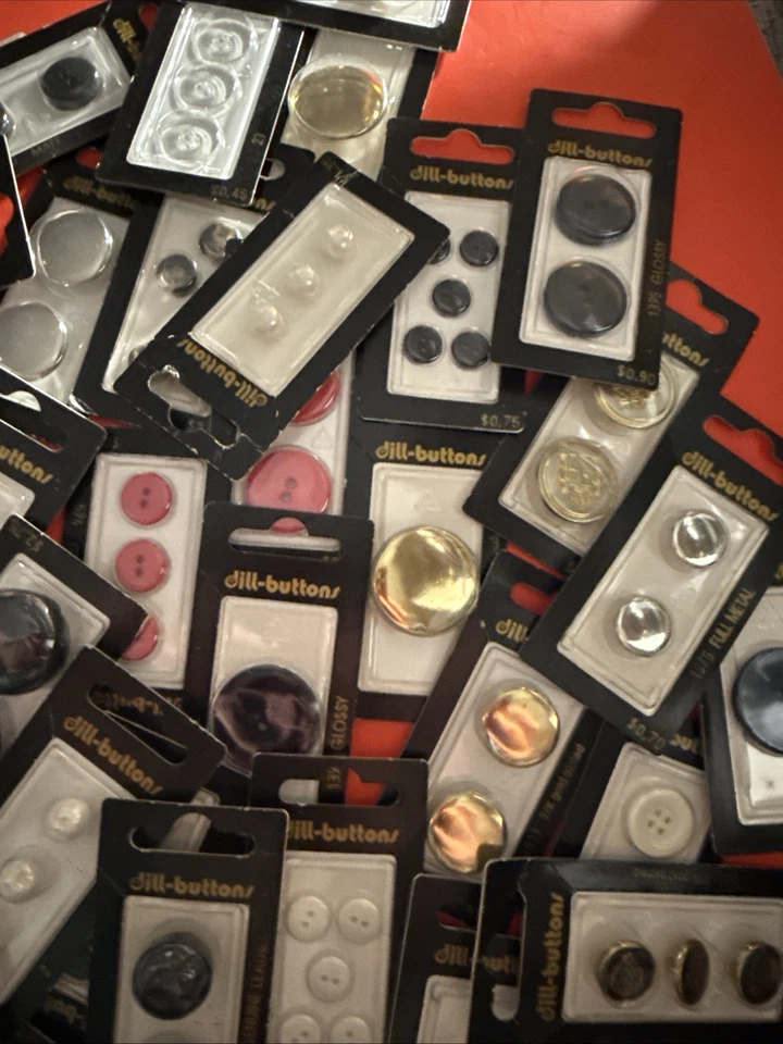 370 Packages, Packs DILL Buttons Vintage Made In Germany Lot Brand New Assorted! - Image 3 of 4
