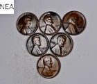 1919+1925+1930-D+1931+1931-D+1934-D Lincoln Wheat Cent Set/Lot ~ VF/XF++ ~ ZWL77