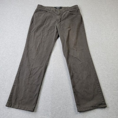 Alberto Pants Mens 54 Brown Chino Comfort Fit meas 36x32
