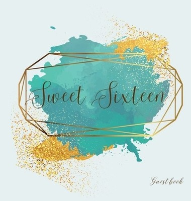 Sweet sixteen guest book, party Guest book, birthday party guest book to sign by