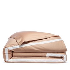 Matouk Alessandra Duvet Cover King 96" x 108" Ambrosia/Bone Striped
