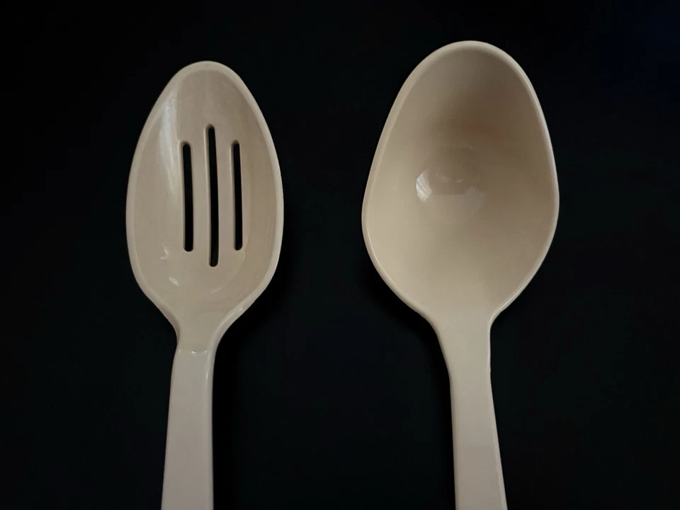 Set of 2 Tailor Made Products Utensils Slotted Spoon & Ladle Almond - Image 3 of 4