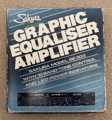 Vintage Sakura Premier GE-303 10-Band Auto Graphic Equalizer Booster / Verstärker 