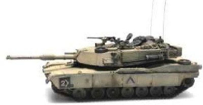 Artitec H0 Scale US M1A1 Abrams Desert Storm Beowulf 1:87 ready-made, bemalt