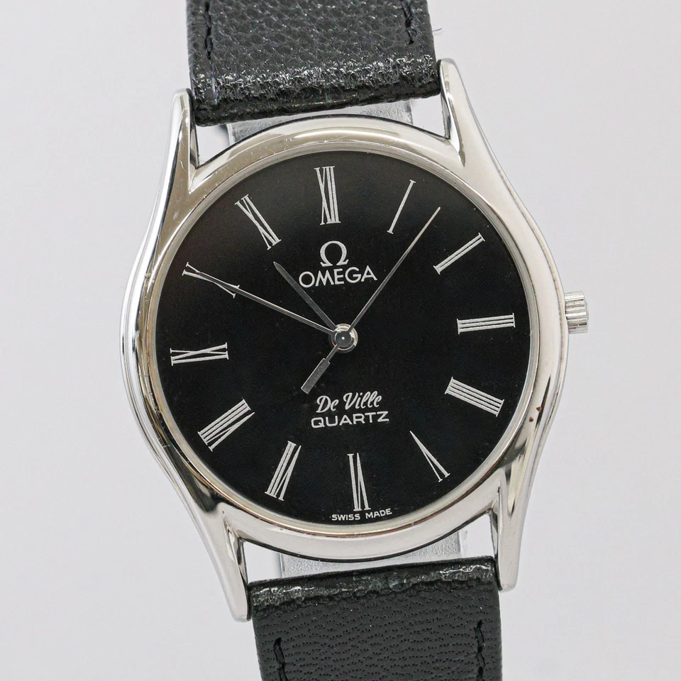 No Tariffs *NEAR MINT* Vintage OMEGA De Ville Cal.1336 Qz Push Crown Roman Men's - Image 3 of 4