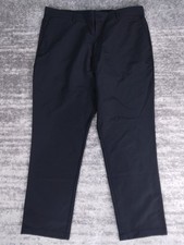 Banana Republic Pants Men's 36 Black Flat Front Stretch Slim Fit 36x28 Read 