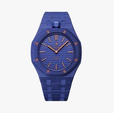 Swatch x Audemars Piguet Royal Pop Orenji Hachi Blue Quartz READY TO SHIP!!