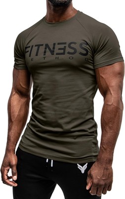 Fitness Method Herren T-Shirt für Training & Freizeit, M, 95% Baumwolle