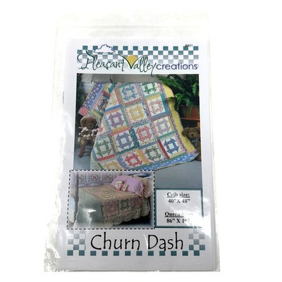 Churn Dash Quilt Pattern Crib Queen Sizes Pleasant Valley Creations NEW