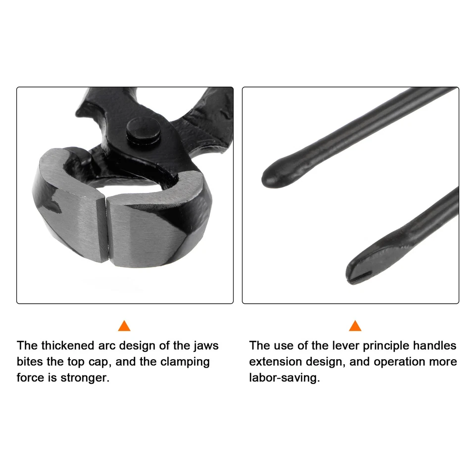 End Cutting Pliers 8" Nail Nippers 22.5mm Width Puller Plier - Image 4 of 4