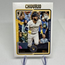 2025 Topps Archives Jackson Chourio 2005 Design Variation SP Milwaukee Brewers