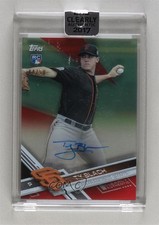 2017 Topps Clearly Authentic Auto Red /50 Ty Blach #CAAU-TB Auto 0b0