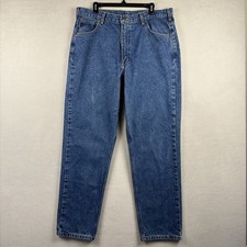 Carhartt B17 DST Relaxed Fit Jeans Men  s Sz 38x32 Blue Stonewash Denim Workwear