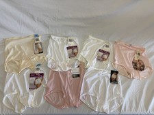 Vintage Bali Skimp Skamp Brief Panties Lot 7 Pair Size 5 White Pink NOS NWT USA
