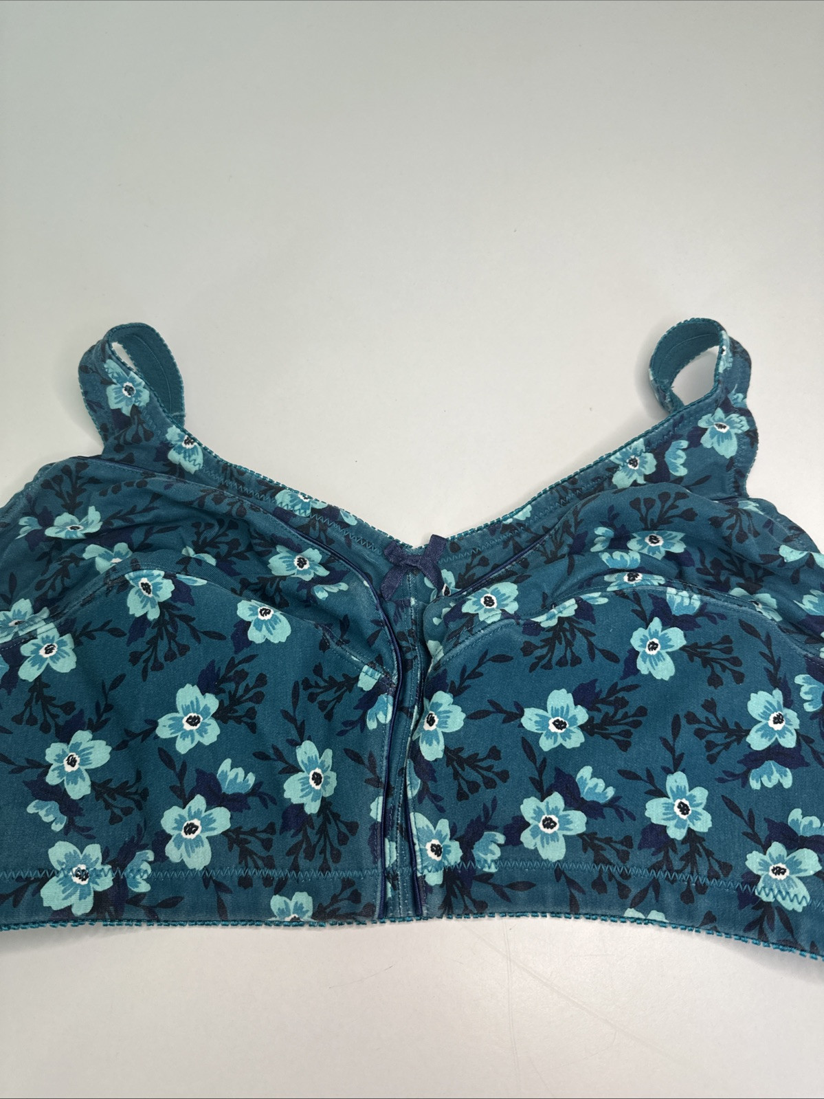 COMFORT CHOICE BRA 40G Floral Wireless Blue