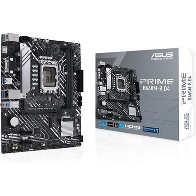 ASUS PRIME B660M-K D4 Gaming Mainboard Sockel Intel LGA 1700 mATX DDR4 PCIe 4.0