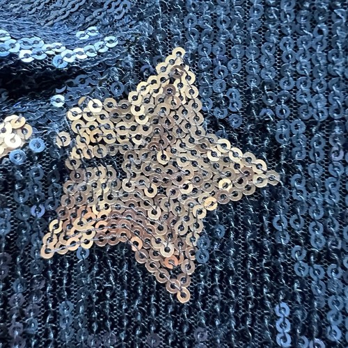 Gap Kids Girls XL Dress Blue Gold Stars Sequin Short Sleeve A Line Formal Party - Picture 6 of 17