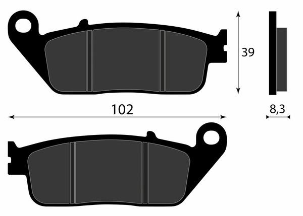 BremsbelÄGe Vorne 06455-MAA-405 Honda NTV 650 1994 1995 1996 1997-image