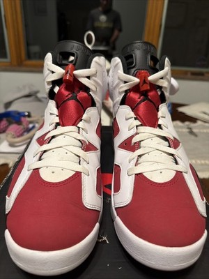 Worn Air Jordan 6 Carmine Red Size 11