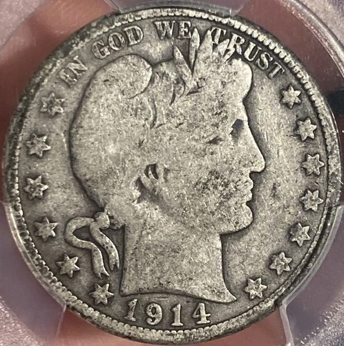 1914 (P) Barber Half Dollar PCGS G Detail Original Surfaces