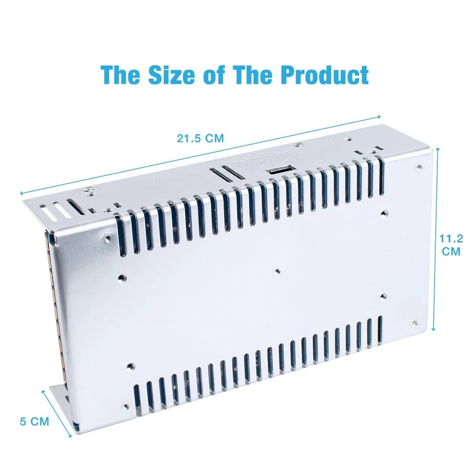 12V 50A 600W Universal Power Supply AC 110V/220V to DC 12V Regulated Switching P - Image 3 of 4